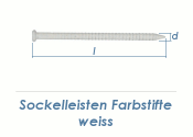 1,75 x 40mm Sockelleisten Farbstift weiss (100 Stk.)