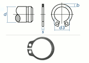 18mm Sicherungsring Aussen DIN471 Edelstahl (1 Stk.)