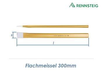 300mm RENNSTEIG Flachmeissel (1 Stk.)
