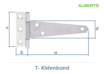 100 x 60mm T-Kistenband verzinkt (1 Stk.)