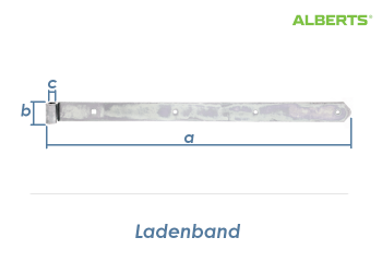 600 x 40 x 13mm Ladenband verzinkt (1 Stk.)