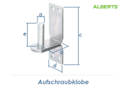 16 x 28 x 113mm Aufschraubklobe verzinkt (1 Stk.)