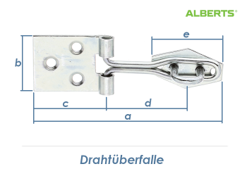 80 x 26mm Drahtüberfalle verzinkt (1 Stk.)