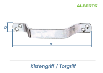 190 x 25mm Handgriff verzinkt (1 Stk.)