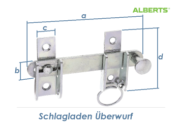 120 x 18mm Schlagladenüberwurf verzinkt (1 Stk.)