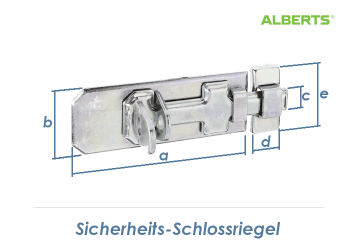 120 x 45mm Sicherheitsriegel verzinkt (1 Stk.)