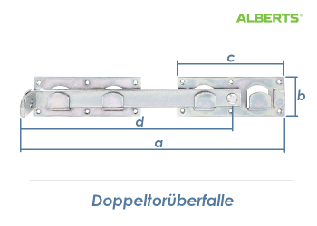 423 x 70mm Doppeltorüberwurf verzinkt (1 Stk.)