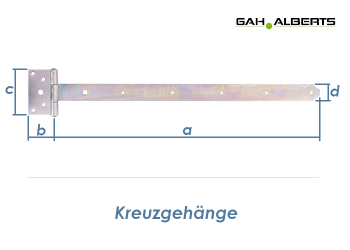 591 x 40mm Kreuzgehänge schwer verzinkt (1 Stk.)