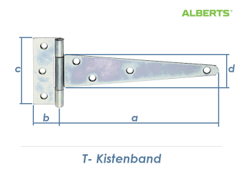 200 x 90mm T-Kistenband verzinkt (1 Stk.)