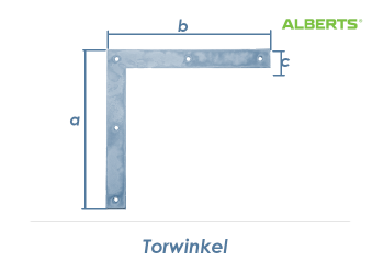 300 x 40mm Torwinkel verzinkt (1 Stk.)
