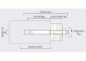 M8 x 95mm Bolzenanker verzinkt - ETA Opt. 7 (1 Stk.)