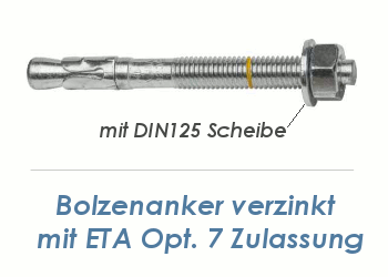 Bügelschraube / Rundbügel M12, 3 (88,9 mm), feuerverzinkt, inkl. Muttern