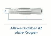 12 x 70mm Allzweckdübel ohne Kragen (1 Stk.)