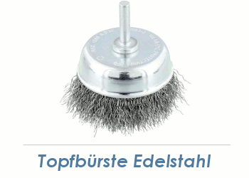 75 x 0,3mm Schaft-Topfbürste Einzeldraht Edelstahl (1 Stk.)