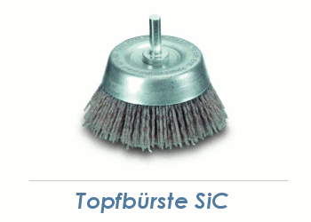 50 x 1,2mm Schaft-Topfbürste mit SiC Schleifborsten grob (1 Stk.)