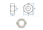 ▷ Sechskantmutter mit Flansch DIN 6923 [M8] Edelstahl