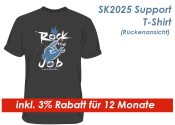 SK2024 Support Shirt Gr. M / Grau --  inkl. 3% Rabatt für 12 Monate -- (1 Stk.)