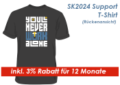 SK2024 Support Shirt Gr. L / Grau --  inkl. 3% Rabatt für 12 Monate -- (1 Stk.)