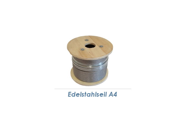 3mm 7x7-Drahtseil Edelstahl A4 (250lfm Spule), 125,69 €