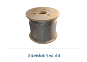 3mm 7x7-Drahtseil Edelstahl A4 (250lfm Spule)