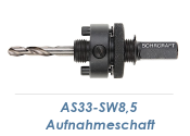 AS33-SW8,5 Aufnahmeschaft f&uuml;r Bi-Metall...