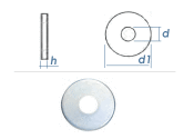 5,5mm Unterlegscheiben großer AD + dicker DIN440...