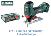 Metabo Akku-Stichsäge STA 18 LTX 100 (1 Stk.)