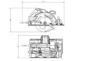 Metabo Handkreissäge KS 55 FS SET (1 Stk.)