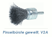 25 x 6mm Pinselbürste gewellt Edelstahl V2A (1 Stk.)