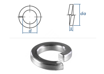 6,1mm Federringe für Zylinderschrauben DIN7980 Edelstahl A2 (100 Stk.)