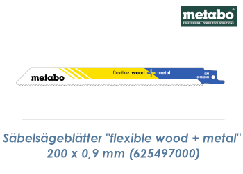 200mm Säbelsägeblatt BiM "Flexible Wood+Metal"  (1 Stk.)