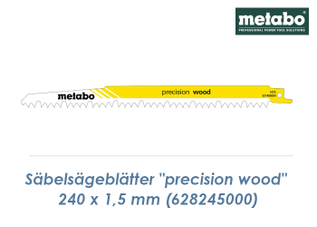 240mm Säbelsägeblatt HCS "Precision Wood"  (1 Stk.)