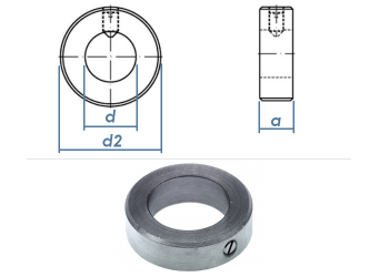 8mm Stellring DIN705 Form A Stahl verzinkt (1 Stk.)