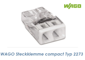 2-polige WAGO Klemme compact 0,5 - 2,5mm2  (1 Stk.)