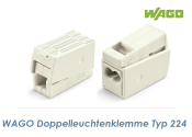 2/1-polige WAGO Doppelleuchtenklemme 1 - 2,5mm2  (1 Stk.)