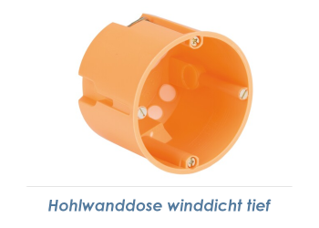 68 x 61mm Hohlwanddose winddicht tief (1 Stk.)