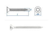 5 x 20mm Spanplattenschrauben VG TX Stahl verzinkt (100...