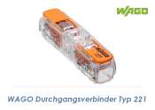 2-polige WAGO Durchgangsverbinder 0,14 - 4mm2  (1 Stk.)