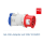 400V/16A CEE-Adapter auf 230V rot/weiß/blau (1 Stk.)