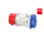 400V/16A CEE-Adapter auf 230V rot/weiß/blau (1 Stk.)