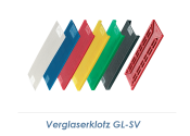 100 x 24 x 6mm PP Fenster / Verglaserklotz GL-SV (10 Stk.)