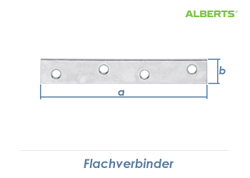 100 x 15 x 1,75mm Flachverbinder verzinkt (1 Stk.)