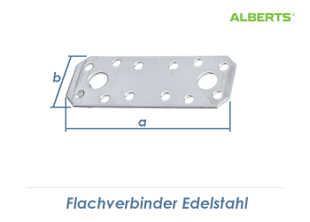 96 x 35 x 2mm Flachverbinder Edelstahl (1 Stk.)