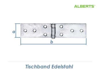 121 x 32mm Tischband Edelstahl (1 Stk.)