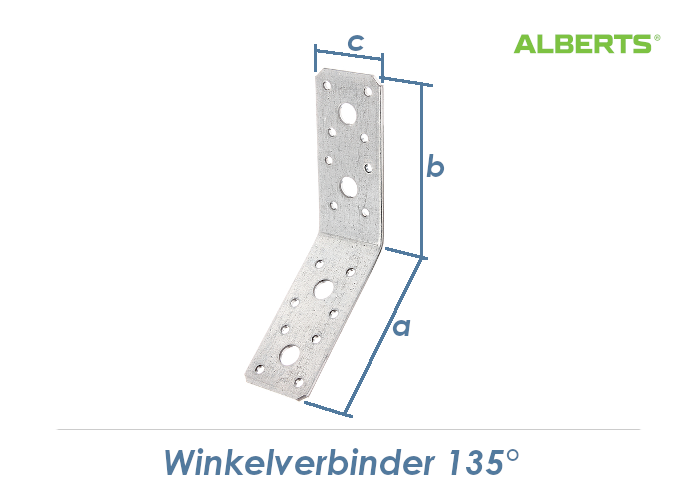 90 x 90 x 40mm Winkel 135° verzinkt, 2,68 €