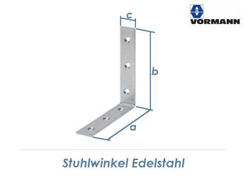 100 x 100 x 20mm Stuhlwinkel Edelstahl (1 Stk.)