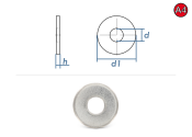 13mm Unterlegscheiben großer Außendurchmesser...