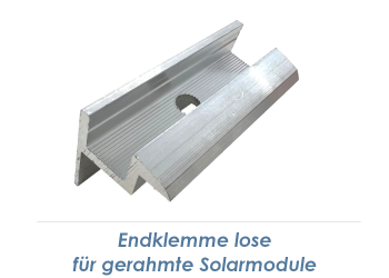 30mm Endklemme Alu blank, lose (1 Stk.)