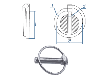 6mm Klappsplint Stahl verzinkt  (1 Stk.)