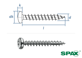 6 x 30mm Spanplattenschrauben Torx Vollgew. Edelstahl A2, 1,33 €